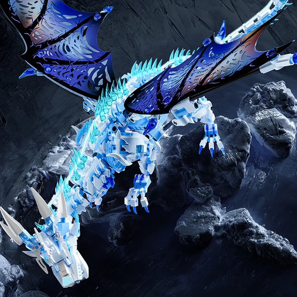 MJI 13093 Il Mostro Dinosauro Drago di Ghiaccio Oscuro