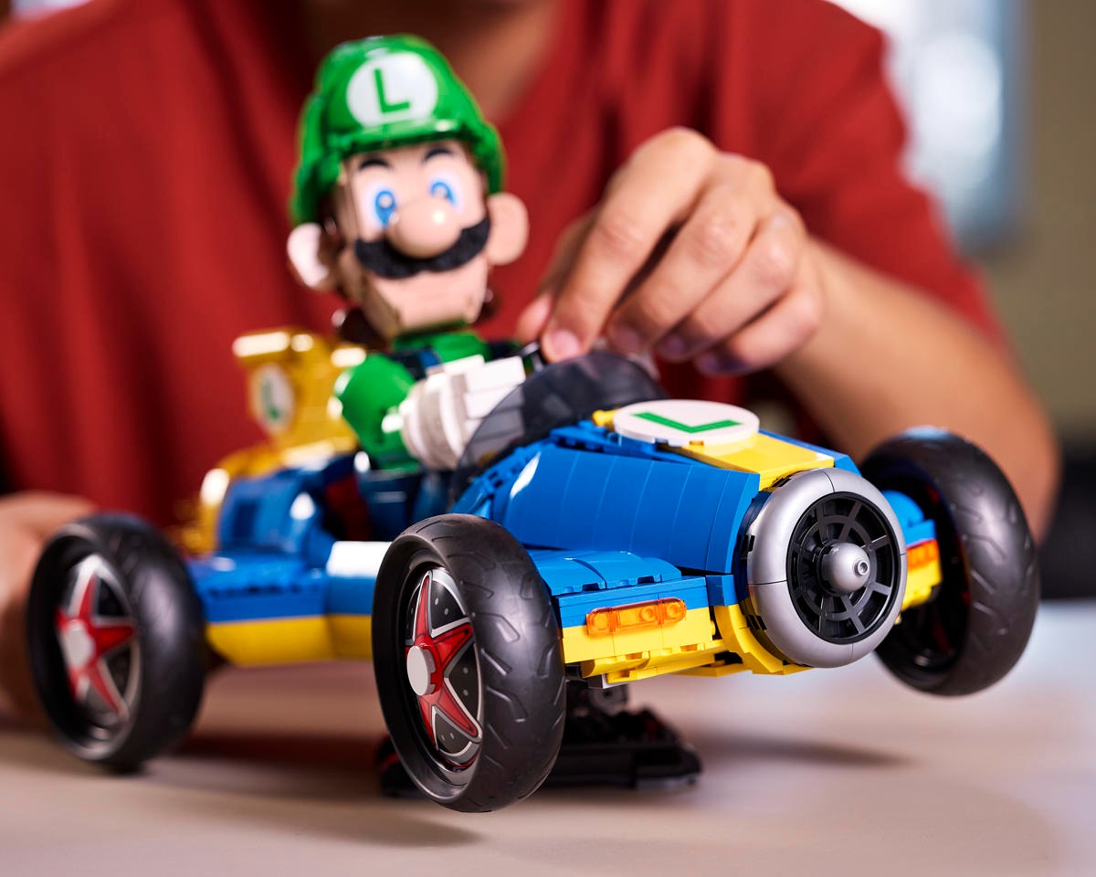 US Warehouse | Luigi Mach 8 Racing Car Building Set – 72050
