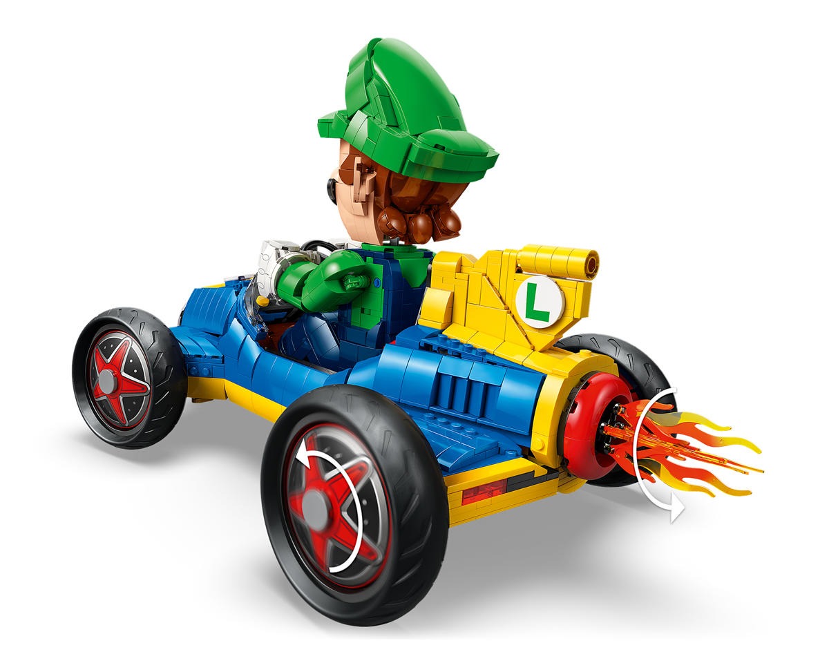 US Warehouse | Luigi Mach 8 Racing Car Building Set – 72050