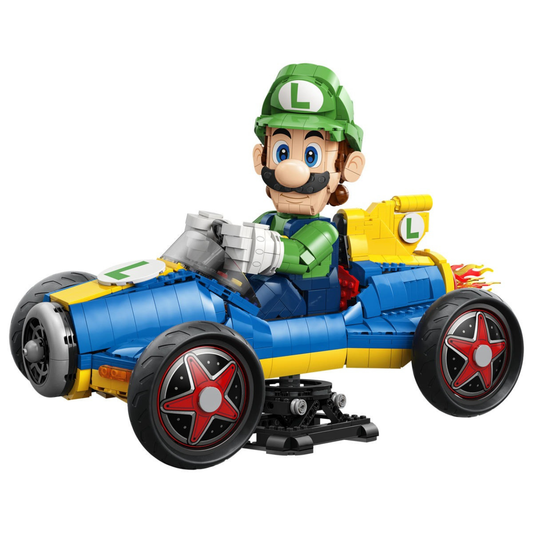 US Warehouse | Luigi Mach 8 Racing Car Building Set – 72050