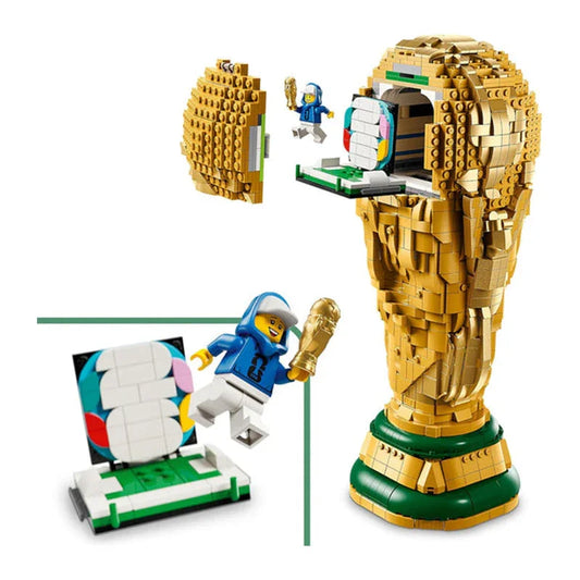 Trofeo di Campionato di Calcio 43020 Modello Replica in Mattoncini di Costruzione