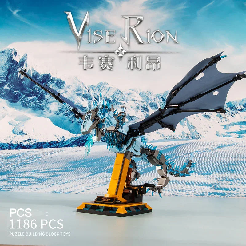 MJI 13005 Creator Blue Vise Rion Building Blocks 1186 pezzi Mattoncini Giocattoli dalla Cina in Consegna.