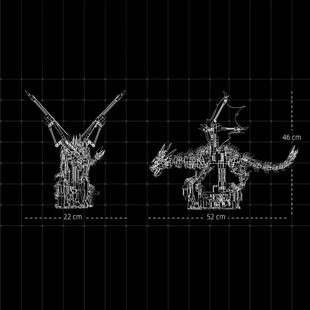 MJI 13093 Il Mostro Dinosauro Drago di Ghiaccio Oscuro