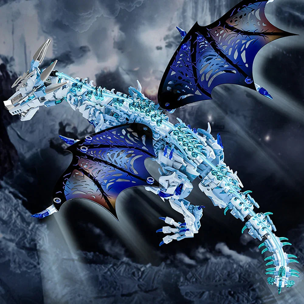 MJI 13093 Il Mostro Dinosauro Drago di Ghiaccio Oscuro