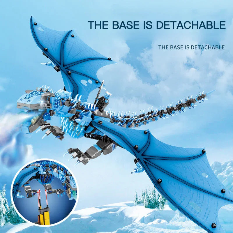 MJI 13005 Creator Blue Vise Rion Building Blocks 1186 pezzi Mattoncini Giocattoli dalla Cina in Consegna.