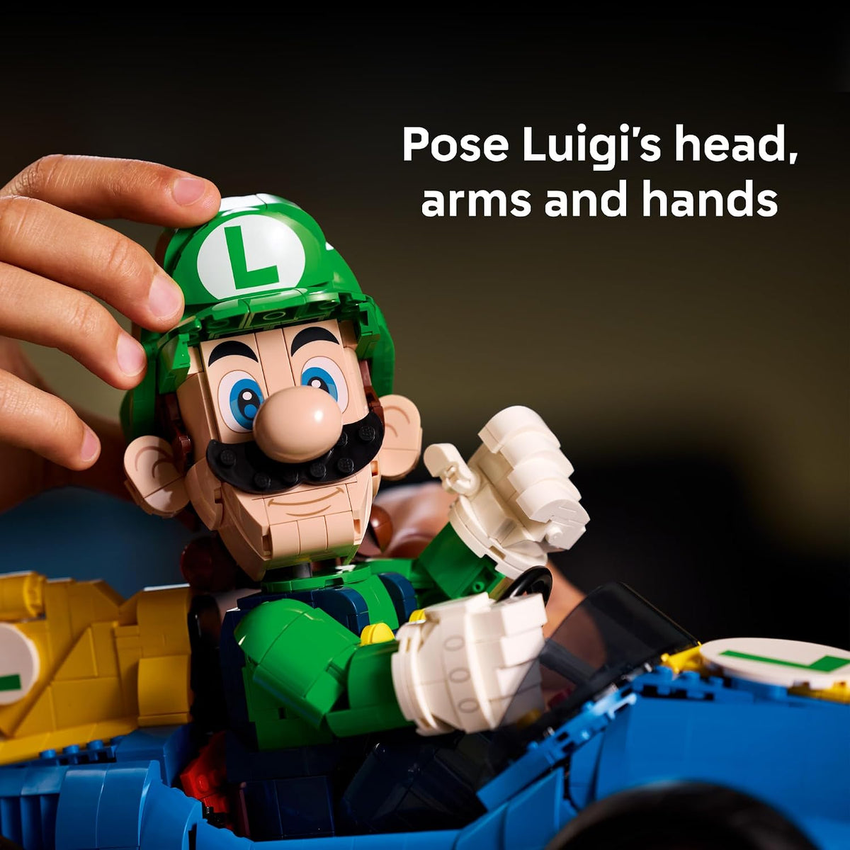 US Warehouse | Luigi Mach 8 Racing Car Building Set – 72050