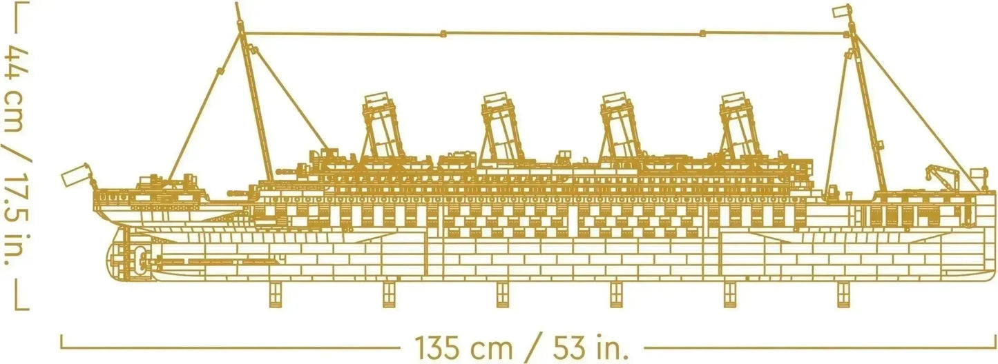 RMS Titanic Ocean Liner - 10294 🔥 Saldi di Sgombero di 3 Giorni 🇺🇸 Spedito dal magazzino negli Stati Uniti 📦 Scorte Limitate ⏳ Termina Presto