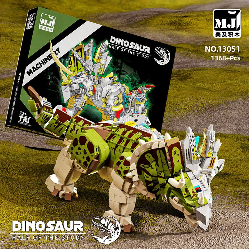MJI 13051 Dinosauro Mostro Triceratopo Semi-Meccanico