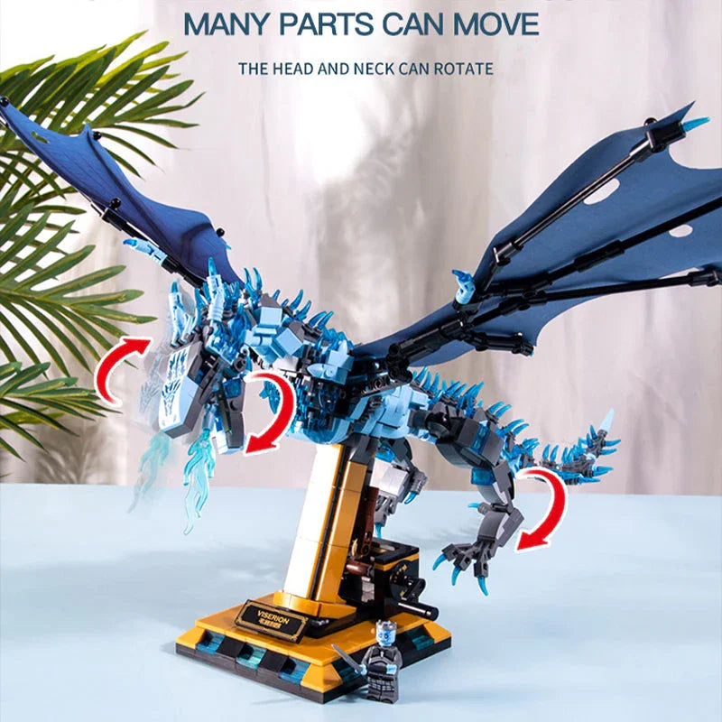 MJI 13005 Creator Blue Vise Rion Building Blocks 1186 pezzi Mattoncini Giocattoli dalla Cina in Consegna.